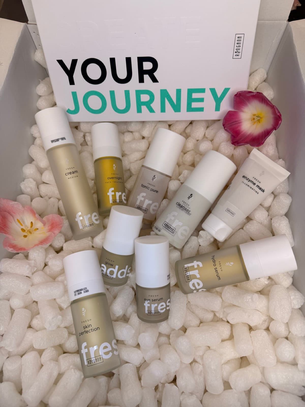 RINGANA Bonus Founder Set im Karton mit Your Journey Aufdruck